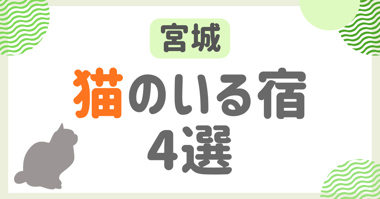 宮城県で猫のいる宿に泊まりたい！看板猫がいる宿や猫がもてなす宿4選！