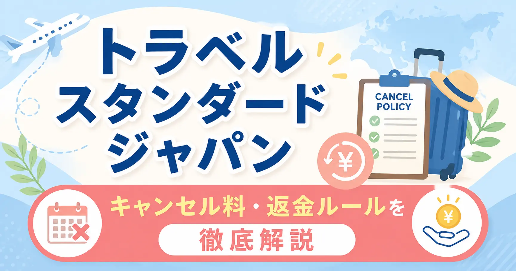 トラベルスタンダードジャパンのキャンセルポリシーを徹底解説！キャンセル料・返金・変更ルールまとめ