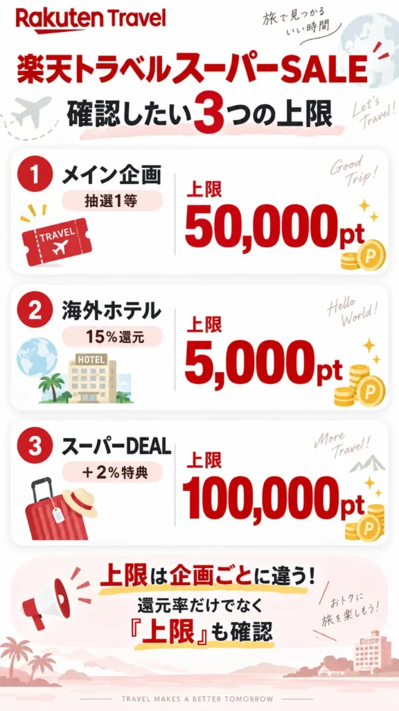 楽天トラベル スーパーSALE上限ガイド