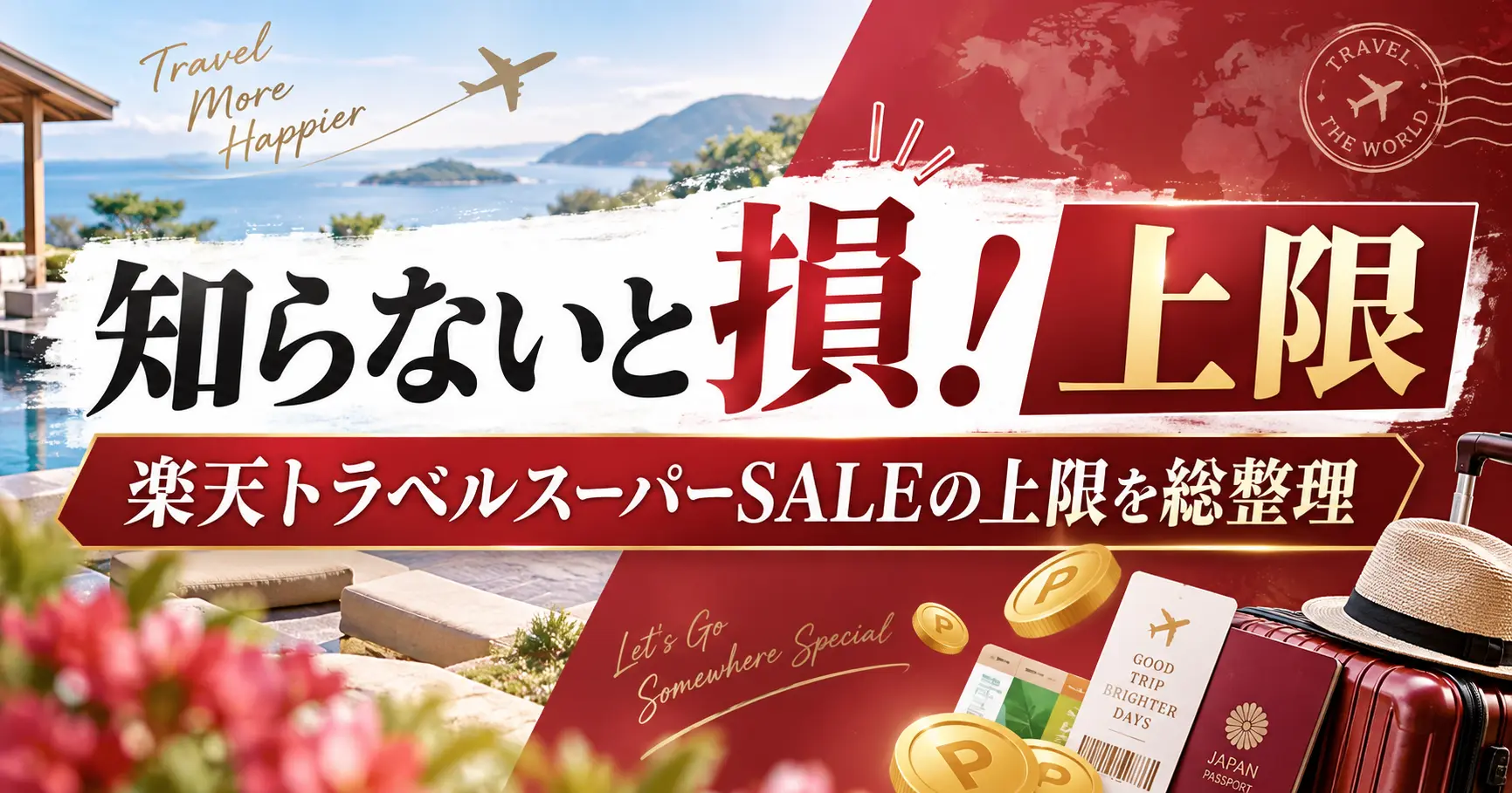 楽天トラベルスーパーSALEのポイント上限はいくら？2026年9月の企画別上限と注意点を整理
